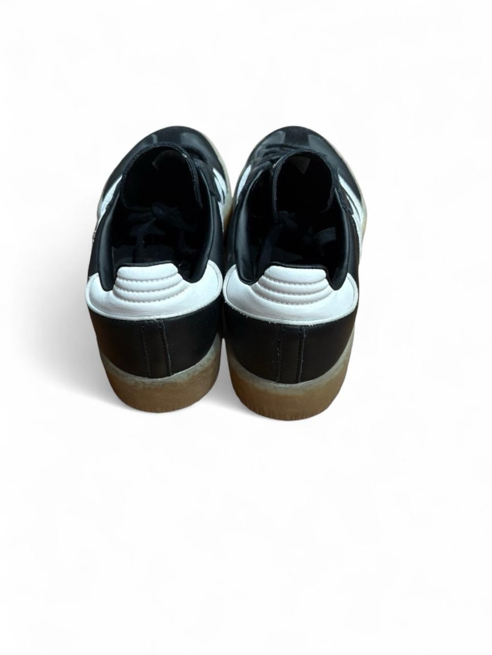 adidas Black & White Classic Samba with Gum Sole - Picture 3 of 4